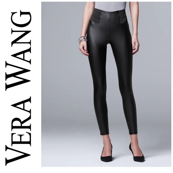 vera wang leather pants